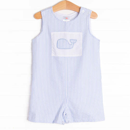 Ocean Blue Applique Jon Jon, Blue – Stitchy Fish