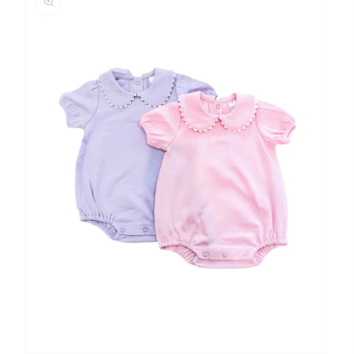 Girl’s Collared Bubble with RicRac – Milliebug Embroidery and Gifts