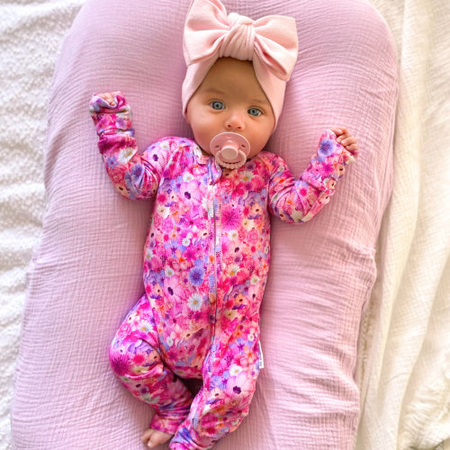 Zipper Onesie - Blossom (PRE-ORDER) – Lil Miimie