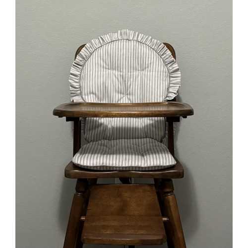 Highchair Cushion, Highchair Pad, Custom Made to Fit Your Vintage Wooden Highchair