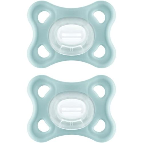 MAM Comfort Pacifiers, Newborn Pacifiers (2 Pack) MAM Pacifiers 3-12 Months, Best Pacifier for Breastfed Babies, Unisex Silicone Pacifier