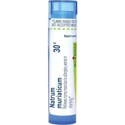 Boiron Natrum Muriaticum 30C Homeopathic Medicine for Runny Nose - 80 Pellets