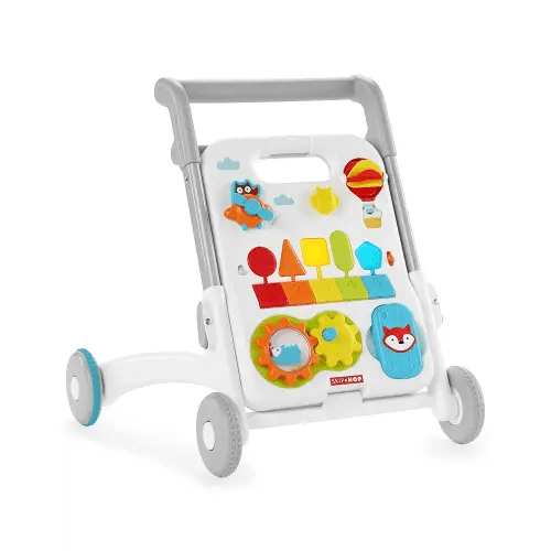 Skip Hop Baby Walker 4-in-1 Sit to Stand Convertible Light Up Music Toy with 40+ Activities Explore & More Age 6m+