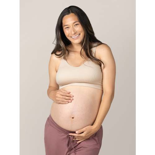 Mia Maternity & Nursing Lounge Bra | Stone - Kindred Bravely