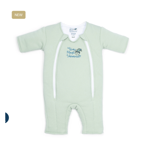 Sage Green Baby Merlin’s Magic Sleepsuit – 100% Cotton Sleep Solution
