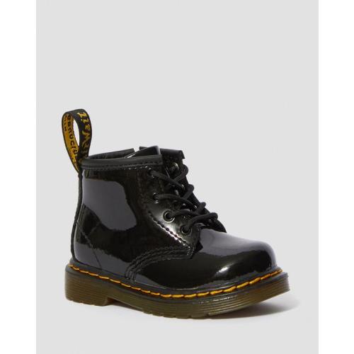Infant 1460 Patent Leather Lace Up Boots in Black | Dr. Martens
