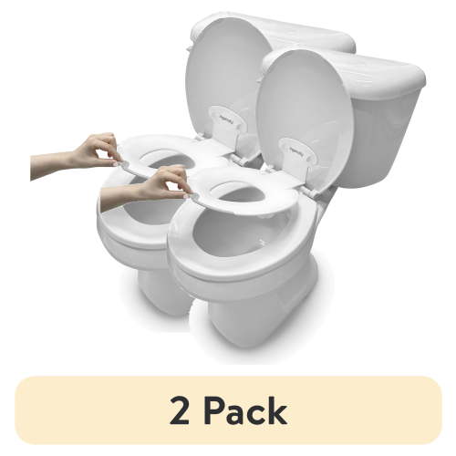 (2 pack) Ingenuity Flip & Sit Potty Seat - For Ages 18 Months, Up to 50 Pounds