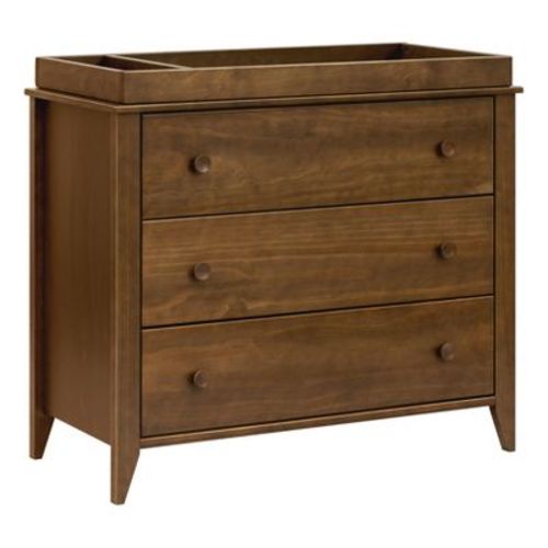 Babyletto Sprout 3-Drawer Changer Dresser with Removable Changing Tray - Natural Walnut