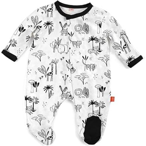 Magnetic Me Footie Pajamas Soft Modal Baby Sleepwear with Quick Magnetic Fastener | Boys and Girls Sleeper Preemie-24 Months
