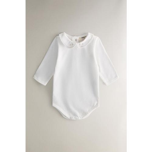 CHILDREN'S BODYSUIT WITH AN EMBROIDERED MOUSE - Oyster-white | ZARA United States