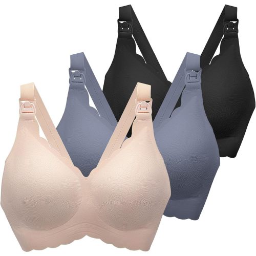 Nursing Bras for Breastfeeding, Seamless Ultra Comfort Maternity Bra, Natural Shape Pregnancy Bras for Women