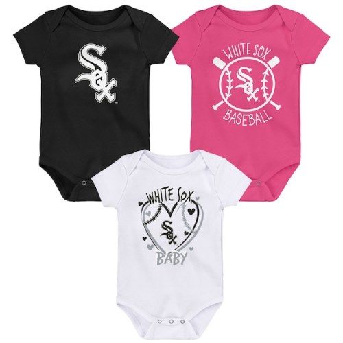 Chicago White Sox Infant Slide Home Three-Pack Bodysuit Set
