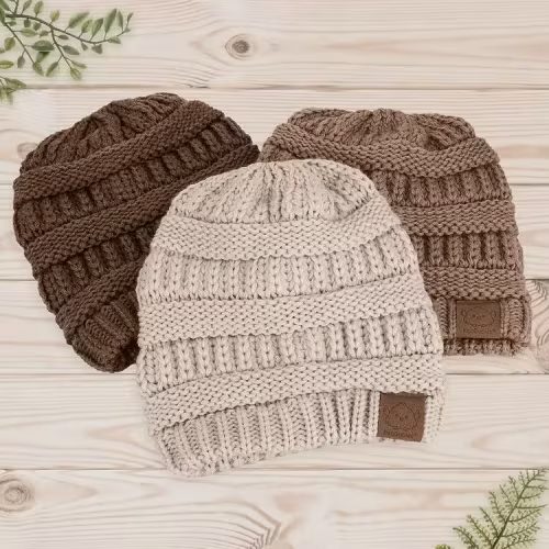 3/Pk Warmzy Baby Beanies - 6 Color Options | 5C Custom Creations