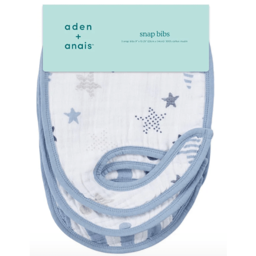 Rock Star Classic Snap Bib 3pk | aden + anais
