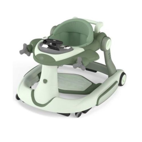 Convertible Baby Activity Walker with Adjustable Height, Foldable Design and Interactive Play Features