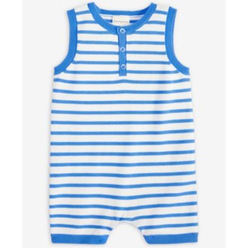 Baby Seaside Striped Cotton Romper, Exclusively at Macy's
