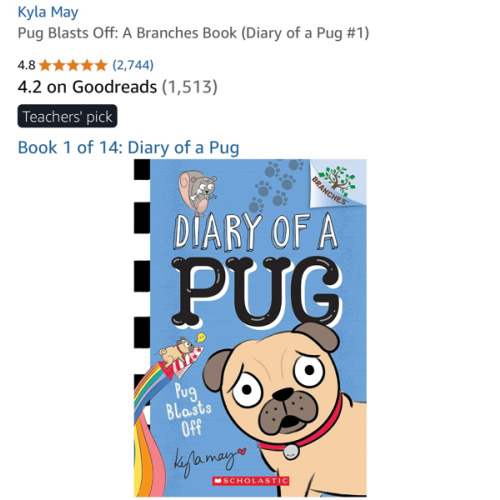 Pug Blasts Off: A Branches Book (Diary of a Pug #1)