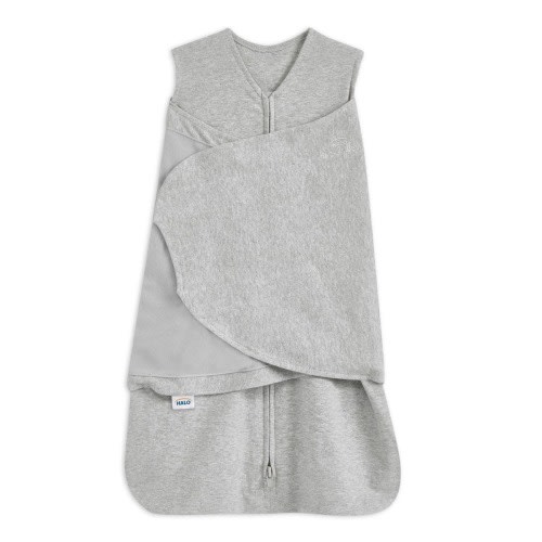 NEWBORN 6-12 lbs - Gray Cotton Swaddle | HALO