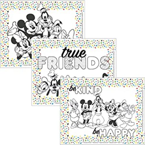 Amazon.com : Disney Baby by J.L. Childress ColorMe Disposable Placemats, 24 Pack - Paper Stick-On Placemats with Coloring Fun - Airplane Tray Table Kids Activity Sheet - Long Flight Essentials : Baby