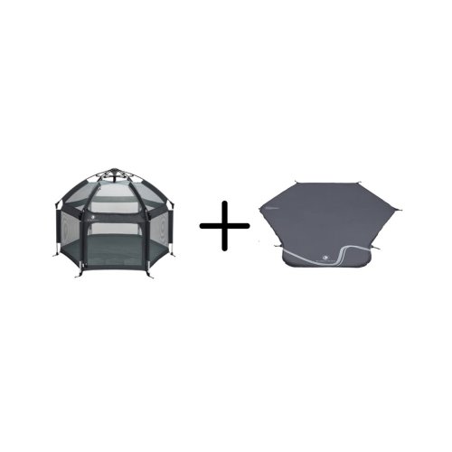 Pop 'N Go Bundle: Dark Grey Playpen + Mat
