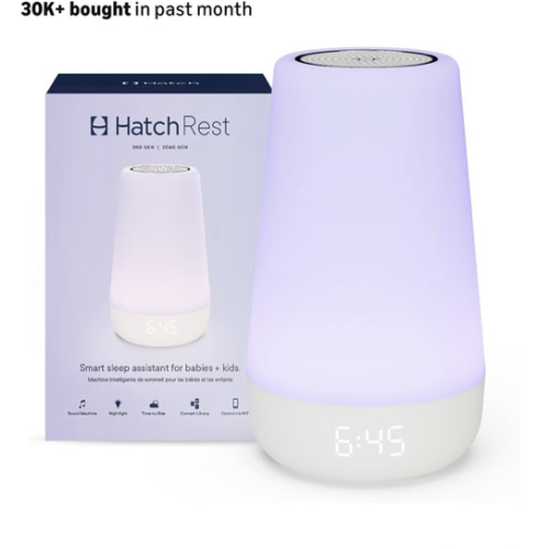 Amazon.com : Hatch Rest Baby Sound Machine, Night Light | 2nd Gen | Registry Essential, Sleep Trainer, Routine Builder, Time-to-Rise Alarm Clock, White Noise Soother, Nursery Stories, Toddler Kids Bedroom (Wi-Fi) : Baby