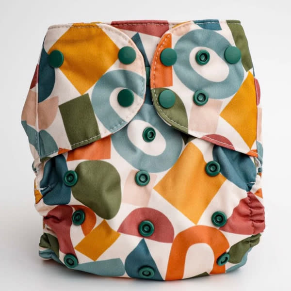 Luxe Pocket Cloth Diaper with Dual Inner Gussets and Athletic Wicking Jersey