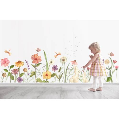 Watercolour Spring Floral  Wall Decals