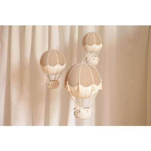 Set of Three Hot Air Balloons, Natural Decorative Balloons, Baby Room Decor, Nursery Decoration, Kids Room Decor, Handcrafted Decoration