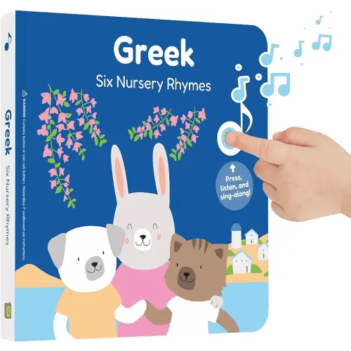 Amazon.com: Cali's Books Greek Nursery Rhymes - Sound Book for Babies and Toddlers 1-3 - Bilingual Baby Book- Greek Gift for Kids - Musical Toy : Toys & Games