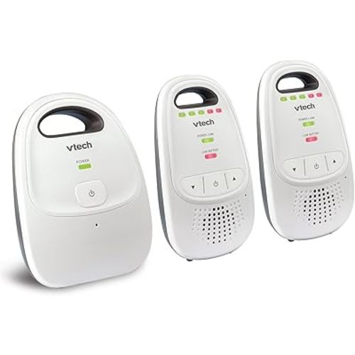VTech Upgraded Baby Monitor with Rechargeable Battery, Long Range, Crystal-Clear Sound, and Alerts