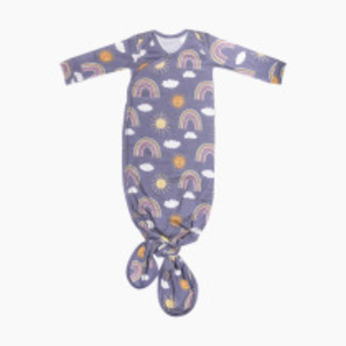 Copper Pearl Printed Knotted Gown - Hope, 0-4 M