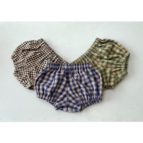 Plaid Baby Bloomers in Navy Blue, Black, Red or Green, Baby's Plaid Diaper Covers, Cute Unisex Baby Bummies, Plaid Shorties, Newborn - 18m