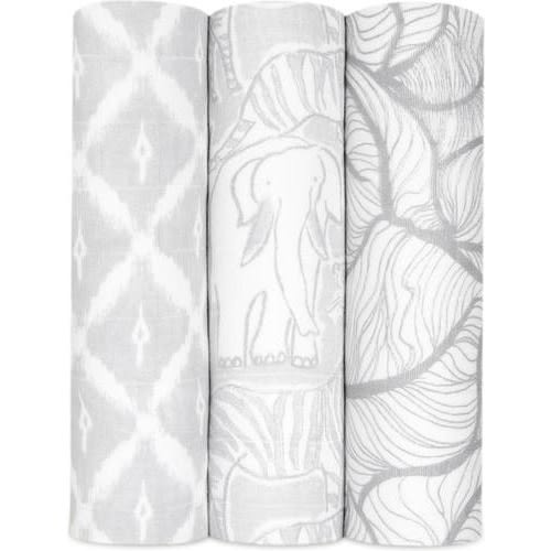 Assorted 3-Pack Silky Soft Swaddling Cloths