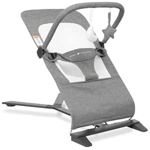 Amazon.com : Baby Delight Alpine Deluxe Portable Bouncer | Infant | 0 – 6 months | Charcoal Tweed : Baby