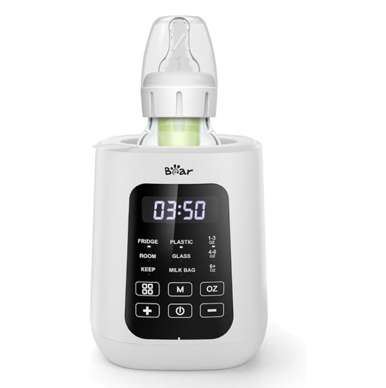 Bear Baby Bottle Warmer, Fast Warming Breast Milk Formula, White