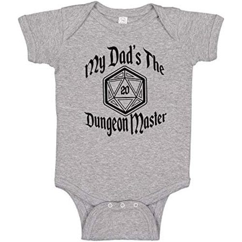 My Dad's The Dungeon Master Baby Bodysuit/Toddler T-Shirt RPG Baby Clothing
