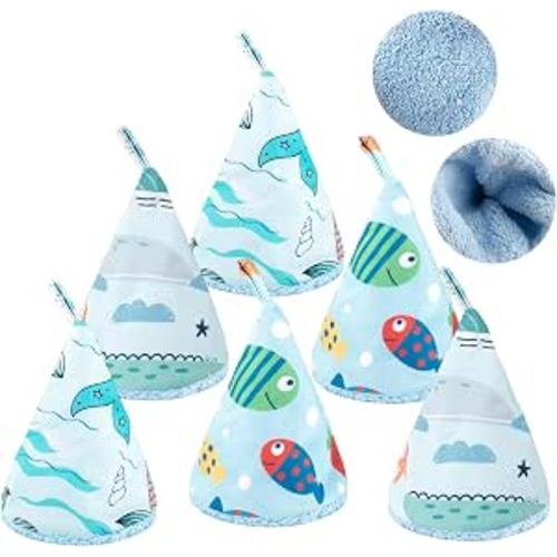6 Pcs Coral Velvet Peepeeteepe Baby Boy, Strong Water Absorption Pee Peep Teepee for Baby Boy, Reusable Pee Covers for New Parents Gift