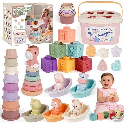 Montessori Baby Toy for 6-18 Months Sensory Toy for Toddler 1-3 Year olds
