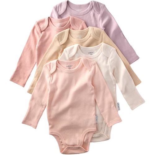 Blake 5-Pack Long Sleeve Bodysuits​ 100% Organic Cotton Baby Boys & Girls 3-6 Months