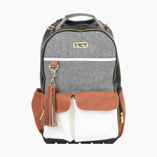Itzy Ritzy Boss Diaper Bag Backpack - Coffee And Cream