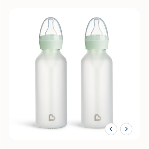 Bond™ Silicone Glass Bottle 4oz or 8oz, 2pk | Munchkin