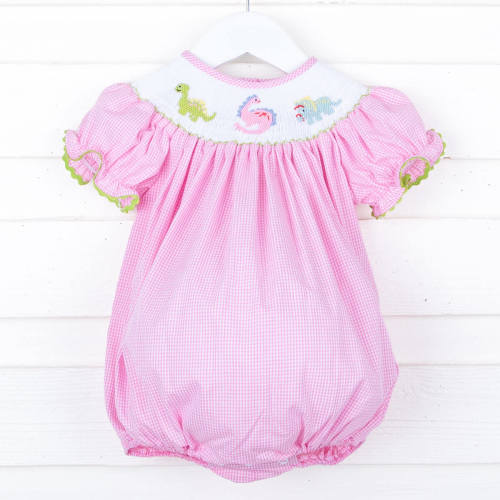 Dinosaur Smocked Bishop Bubble
