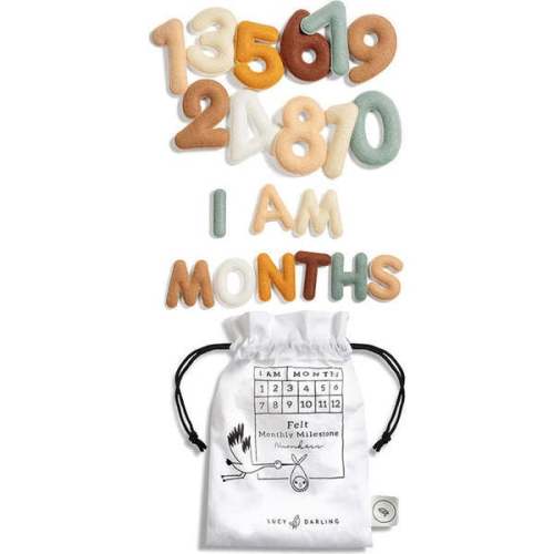 Milestone Felt Numbers in Neutral - Lucy Darling | Maisonette