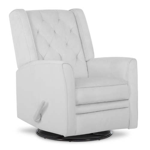 Evolur Linda Swivel Recliner Glider in Misty Grey