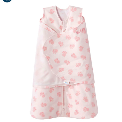 Rose Toss Blush Cotton Swaddle - Newborn | HALO