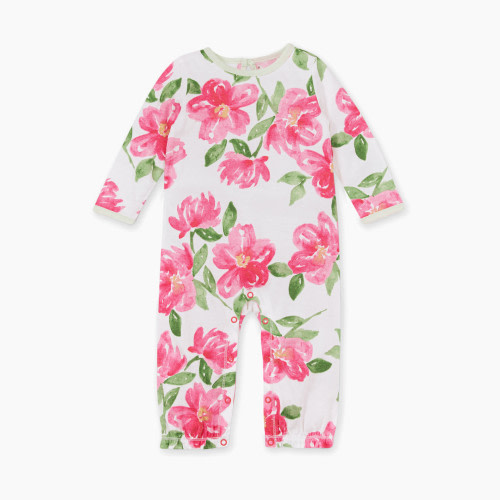 Burt's Bees Baby Farm Floral Jumpsuit, 100% Organic Cotton - Farm Floral, Newborn