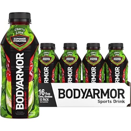 BODYARMOR Sports Drink Cherry Lime, 16 Fl Oz, Pack of 12
