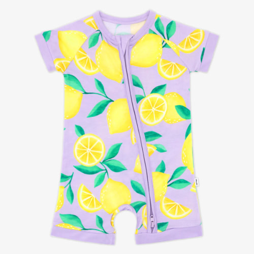 Little Sleepies ™ | Lavender Sunny Citrus Shorty Zippy