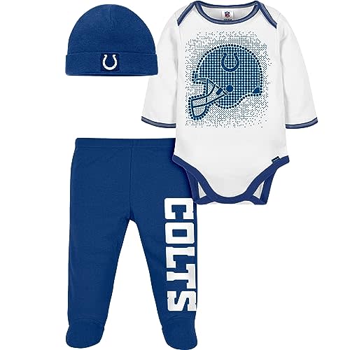 Gerber Unisex Baby NFL Team Footed Pant and Bodysuit Gift Set
