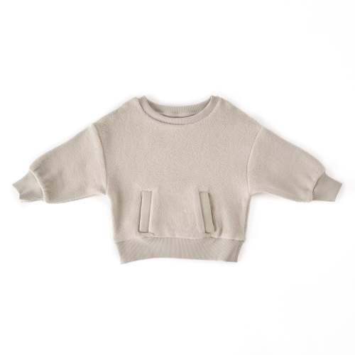 6-12M | Teddy Fleece Dropped Shoulder Sweatshirt